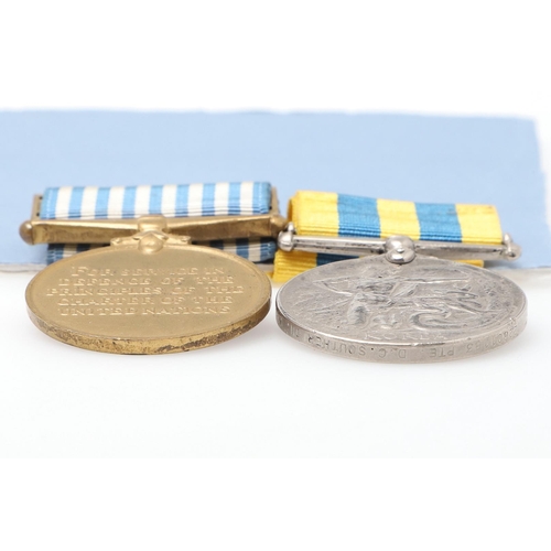 1337 - A KOREAN WAR PAIR TO THE WELCH REGIMENT. A Korean War Medal 1950-53 named to 22601183 Pte D.C. South... 