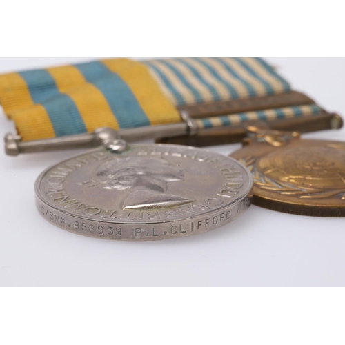 1338 - A KOREAN WAR PAIR TO THE ROYAL NAVY. A pair comprising Korea Medal named to C/SMX 858939 P.L. Cliffo... 