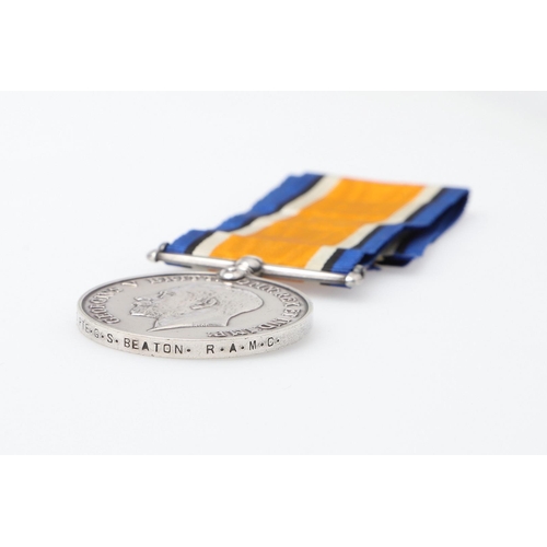 1410 - A FIRST WORLD WAR WAR MEDAL TO THE ROYAL ARMY MEDICAL CORPS, REGIMENTAL NUMBER 80. A Great War War M... 