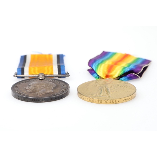 1411 - A FIRST WORLD WAR PAIR TO THE ROYAL ARMY MEDICAL CORPS, REGIMENTAL NUMBER 81. A Great War pair compr... 