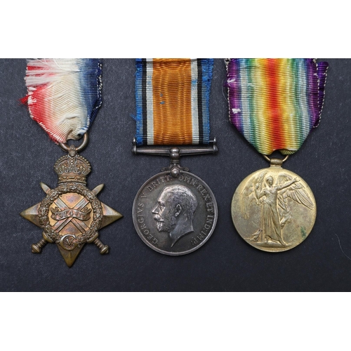 1412 - A FIRST WORLD WAR TRIO TO THE ROYAL ARMY MEDICAL CORPS, REGIMENTAL NUMBER 91. A Great War Trio compr... 