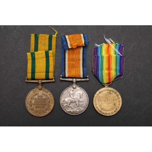 1414 - A FIRST WORLD WAR TERRITORIAL TRIO TO THE ROYAL ARMY MEDICAL CORPS, REGIMENTAL NUMBER 95. A Great Wa... 