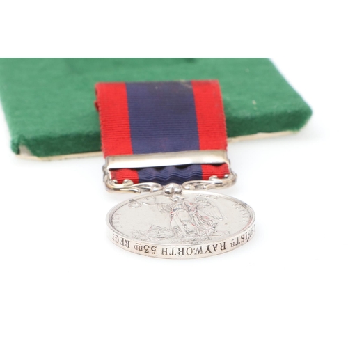 639 - A SUTLEJ CAMPAIGN MEDAL WITH SOBARON CLASP TO THE 53RD REGIMENT. A Sutlej Medal with Aliwal 1846 rev... 