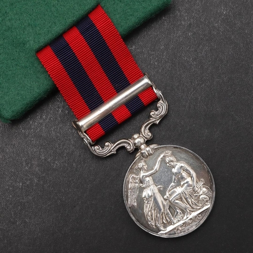 647 - AN INDIAN GENERAL SERVICE MEDAL 1854-1895 WITH JOWAKI CLASP TO THE BENGAL SAPPERS AND MINERS. A Quee... 