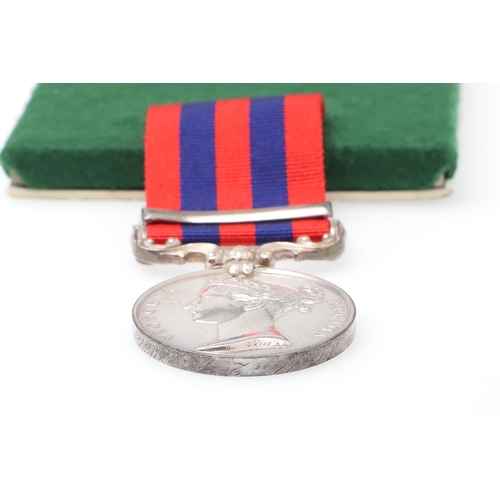 648 - AN INDIAN GENERAL SERVICE MEDAL 1854-1895 WITH BURMA 1885-7 CLASP TO THE SOUTH WALES BORDERERS. A Qu... 