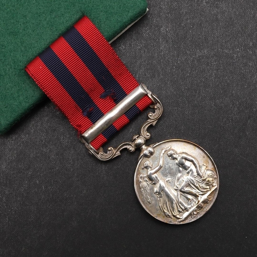 654 - AN INDIAN GENERAL SERVICE MEDAL 1854-1895 WITH CHIN-LUSHAI 1889-90 CLASP TO THE SCOTTISH BORDERERS. ... 