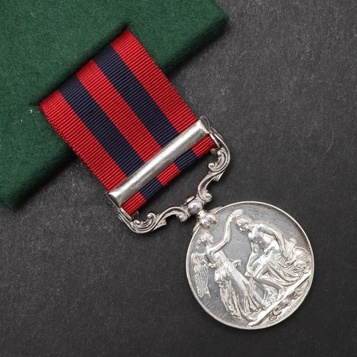 656 - AN INDIA GENERAL SERVICE MEDAL 1854-1895, WITH SAMANA 1891 CLASP TO THE PUNJAB INFANTRY. An India Ge... 