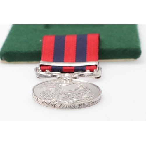 656 - AN INDIA GENERAL SERVICE MEDAL 1854-1895, WITH SAMANA 1891 CLASP TO THE PUNJAB INFANTRY. An India Ge... 