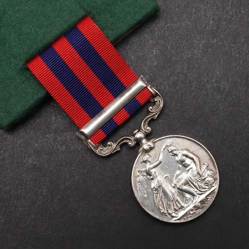 657 - AN INDIA GENERAL SERVICE MEDAL 1854-1895 WITH HAZARA 1891 CLASP TO THE ROYAL ARTILLERY. An India Gen... 