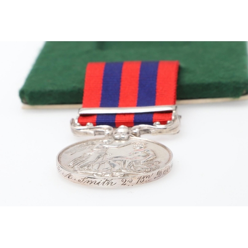 658 - AN INDIA GENERAL SERVICE MEDAL 1854-1895 WITH BURMA 1889-92 CLASP TO THE DEVON REGIMENT. An India Ge... 