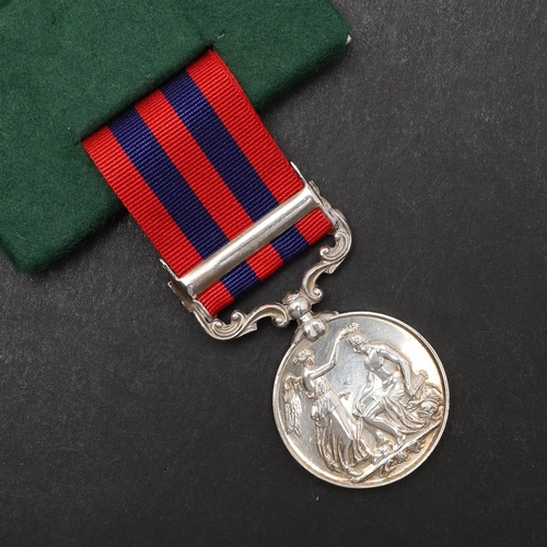 659 - AN INDIA GENERAL SERVICE MEDAL 1854-1895 WITH CHIN HILLS 1892-93 CLASP TO THE 30TH BURMA INFANTRY. A... 