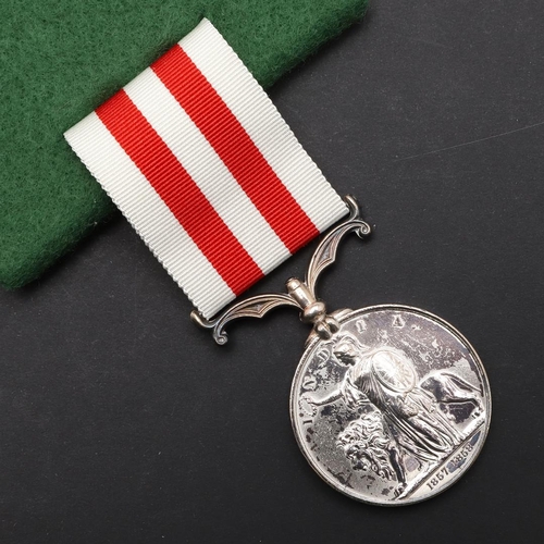 668 - AN INDIAN MUTINY MEDAL 1857-58 TO THE RIFLE BRIGADE. An Indian Mutiny Medal without clasps named to ... 