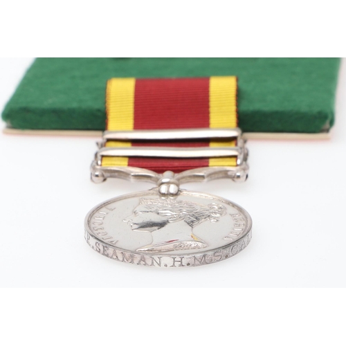 671 - A TWO CLASP SECOND CHINA WAR MEDAL 1857-1860 TO H.M.S. CALCUTTA. A Second China War Medal with Canto... 