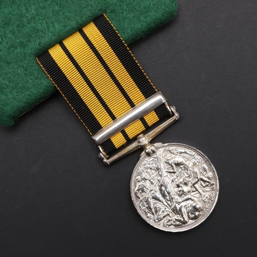 679 - AN ASHANTEE MEDAL 1873-74 WITH COOMASSIE CLASP TO THE RIFLE BRIGADE. An Ashantee Medal with Coomassi... 