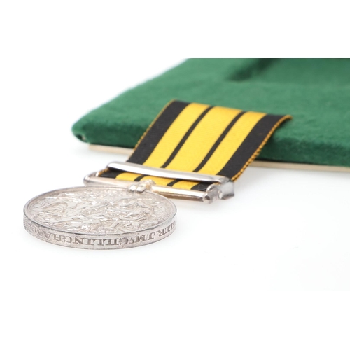 679 - AN ASHANTEE MEDAL 1873-74 WITH COOMASSIE CLASP TO THE RIFLE BRIGADE. An Ashantee Medal with Coomassi... 