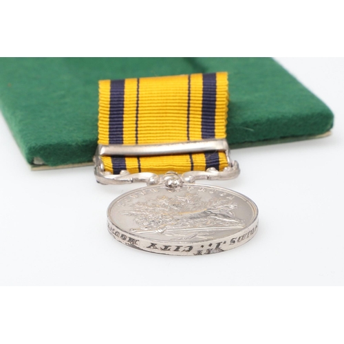 680 - A SOUTH AFRICA MEDAL 1879 WITH 1877-8 CLASP TO THE 1ST CITY MOUNTED VOLUNTEERS. A South Africa Medal... 