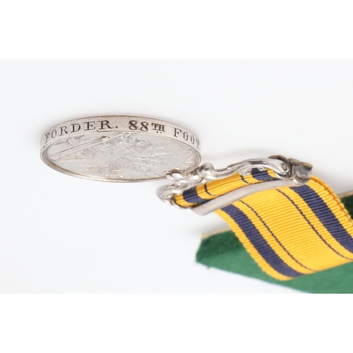 682 - A SOUTH AFRICA MEDAL 1879 WITH 1877-8-9 CLASP TO THE 88TH FOOT. A South Africa Medal 1879 with 1877-... 