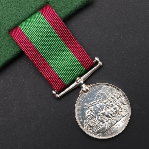 686 - AN AFGHANISTAN MEDAL 1878-80 TO A CASUALTY WITH THE ROYAL ARTILLERY. An Afghanistan medal without cl... 