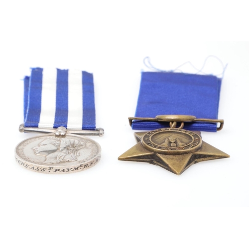 695 - AN EGYPT MEDAL PAIR TO H.M.S. SEAGULL. A pair comprising Egypt Medal 1882-89 without clasp, the reve... 