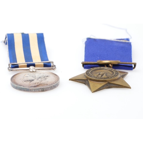 698 - AN EGYPT MEDAL PAIR TO THE DUKE OF CORNWALL'S LIGHT INFANTRY. A pair comprising Egypt Medal 1882-89 ... 