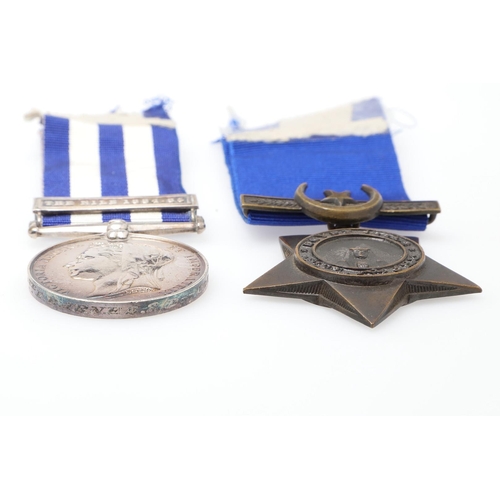 699 - AN EGYPT MEDAL PAIR TO THE DUKE OF CORNWALL'S LIGHT INFANTRY. A pair comprising Egypt Medal 1882-89 ... 