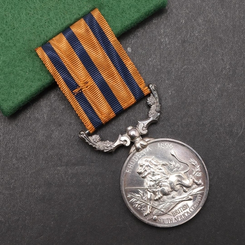 715 - A BRITISH SOUTH AFRICA COMPANY'S MEDAL, RHODESIA 1896. A British South Africa Company's Medal, with ... 