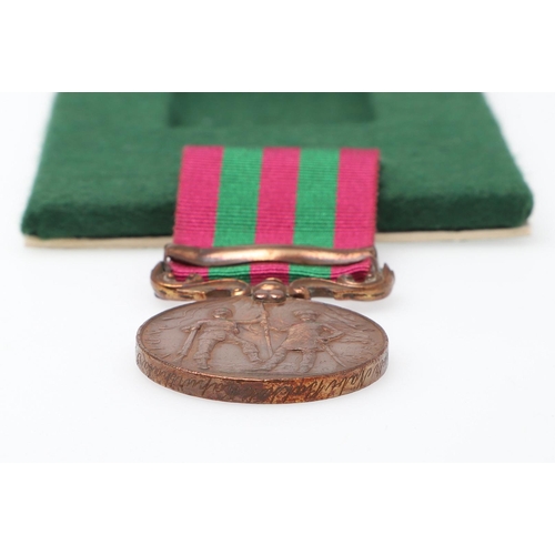 720 - AN INDIAN GENERAL SERVICE MEDAL 1895-1902, BRONZE ISSUE, WITH PUNJAB FRONTIER 1897-98 CLASP. A Queen... 