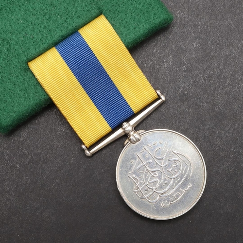 724 - A KHEDIVE'S SUDAN MEDAL 1896-1908 WITHOUT CLASP TO THE NORTHUMBERLAND FUSILIERS. A Khedive's Sudan M... 