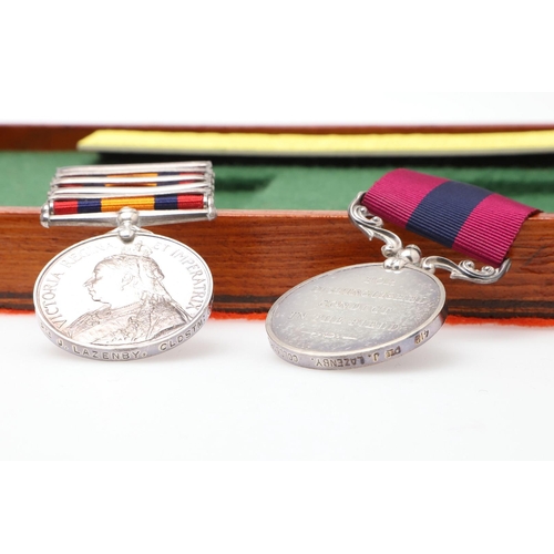 734 - A BOER WAR DISTINGUISHED CONDUCT MEDAL AND QUEEN'S SOUTH AFRICA MEDAL TO A CASUALTY WITH THE COLDSTR... 