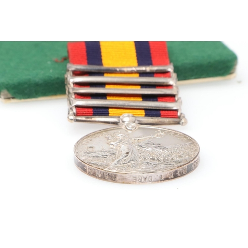 747 - A FOUR CLASP QUEEN'S SOUTH AFRICA MEDAL TO THE ROYAL ARMY MEDICAL CORPS. A Queen's South Africa Meda... 