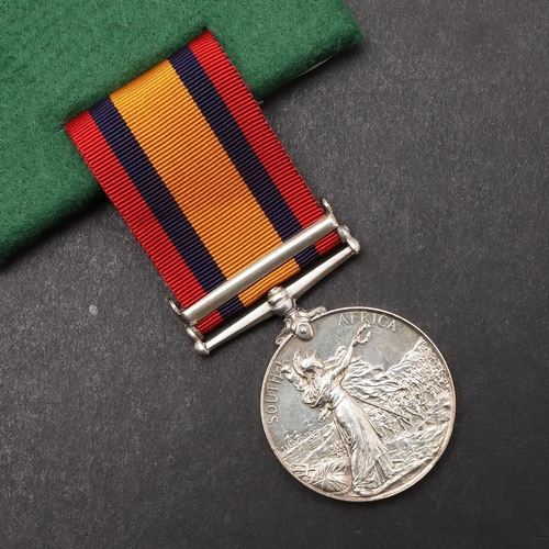 753 - A QUEEN'S SOUTH AFRICA MEDAL WITH RELIEF OF LADYSMITH CLASP TO A CASUALTY WITH THE DEVON REGIMENT. A... 