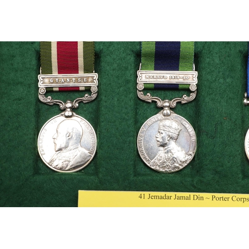 777 - A TIBET AND FIRST WORLD WAR GROUP OF FOUR TO THE MULE CORPS. A Group of four comprising Tibet Medal ... 