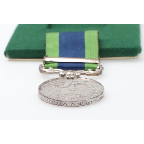 786 - AN INDIAN GENERAL SERVICE MEDAL 1908 - 1935 WITH AFGHANISTAN N.W.F. 1919 CLASP TO THE GURKHA RIFLES.... 