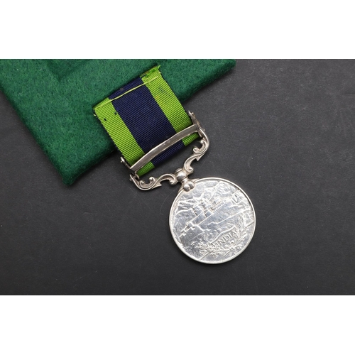 790 - AN INDIAN GENERAL SERVICE MEDAL 1908 - 1935 WITH NORTH WEST FRONTIER 1930-31 CLASP TO THE ANIMAL TRA... 