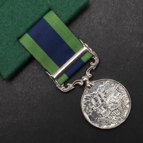 792 - AN INDIAN GENERAL SERVICE MEDAL 1908 - 1935 WITH MOHMAND 1933 CLASP TO THE PUNJAB REGIMENT. A George... 