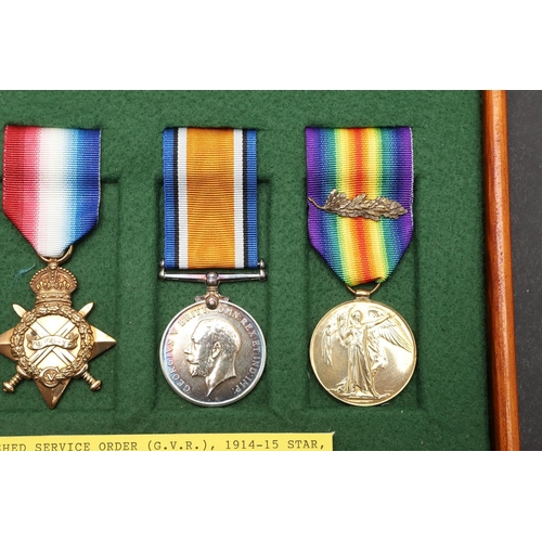 796 - A FIRST WORLD WAR DISTINGUISHED SERVICE ORDER GROUP OF FOUR TO THE ROYAL NAVY. A Great War group of ... 