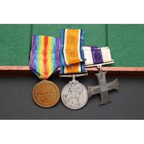 800 - A GREAT WAR MILITARY CROSS GROUP OF THREE TO THE QUEEN'S WESTMINSTER RIFLES. A group of three compri... 