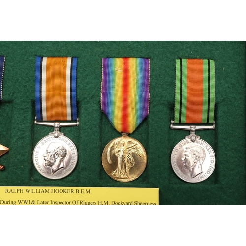 806 - A BRITISH EMPIRE MEDAL GROUP OF FIVE TO INSPECTOR OF RIGGERS H.M. DOCKYARD. A group of five comprisi... 