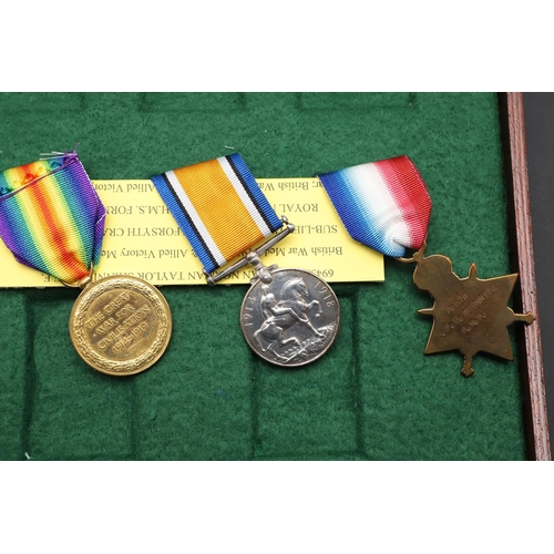 809 - A FIRST WORLD WAR PAIR AND CASUALTY TRIO TO THE SHINNIE FAMILY. A Great War pair comprising War Meda... 