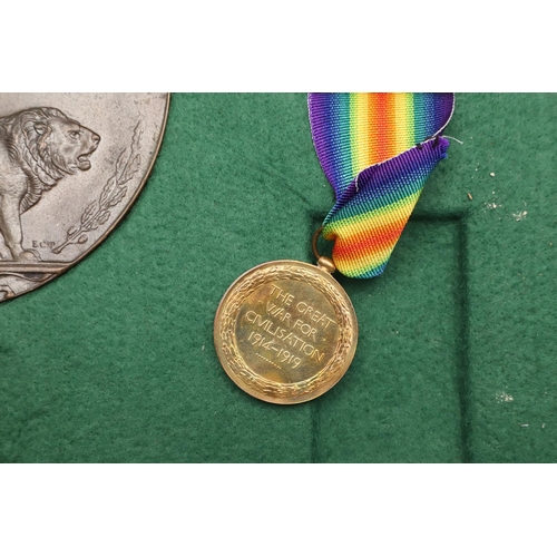 815 - A FIRST WORLD WAR TRIO AND MEMORIAL PLAQUE TO THE ROYAL LANCASTER REGIMENT. A Great War trio compris... 