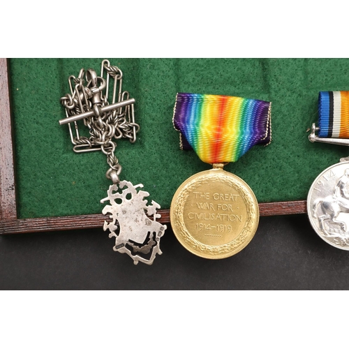 816 - A FIRST WORLD WAR CASUALTY TRIO TO THE RIFLE BRIGADE. A Great War Trio comprising 1914-15 Star named... 