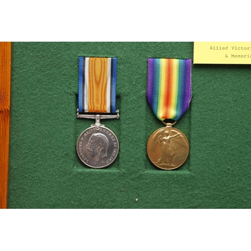 819 - TWO FIRST WORLD WAR CASUALTY PAIRS AND PLAQUES TO BROTHERS. A Great War pair comprising War and Vict... 