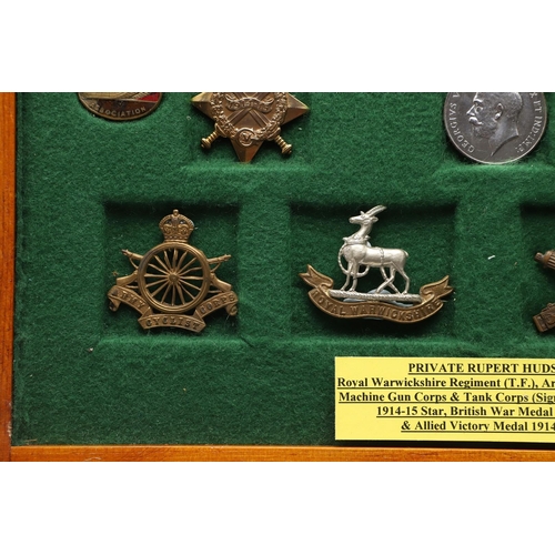 820 - A COLLECTION OF MEDALS TO THE HUDSON FAMILY INCLUDING A CASUALTY PAIR TO THE LIVERPOOL REGIMENT. AN ... 