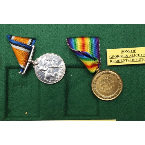 825 - A COLLECTION OF FIRST AND SECOND WORLD WAR MEDALS TO THE DAY FAMILY INCLUDING TWO CASUALTY GROUPS. T... 