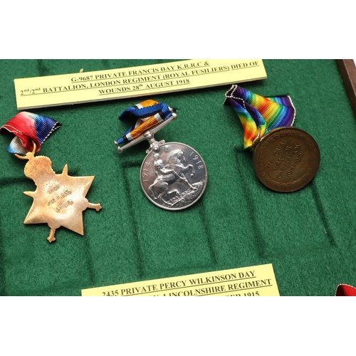 825 - A COLLECTION OF FIRST AND SECOND WORLD WAR MEDALS TO THE DAY FAMILY INCLUDING TWO CASUALTY GROUPS. T... 