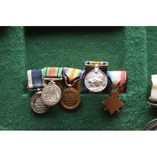 837 - A FIRST AND SECOND WORLD WAR GROUP OF FIVE WITH MINIATURES TO THE ROYAL NAVY WITH A FIRST HAND ACCOU... 