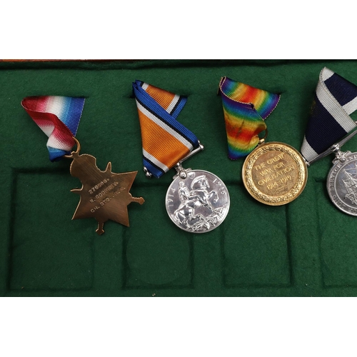 838 - A FIRST WORLD WAR GROUP OF FIVE INCLUDING A RUSSIAN AWARD TO THE ROYAL NAVY. A group of five compris... 