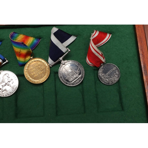 838 - A FIRST WORLD WAR GROUP OF FIVE INCLUDING A RUSSIAN AWARD TO THE ROYAL NAVY. A group of five compris... 