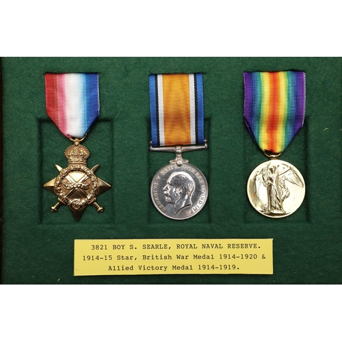 853 - A FIRST WORLD WAR TRIO TO THE ROYAL NAVAL RESERVE. A Trio comprising 1914-15 Star named to 3821. S. ... 