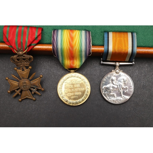 861 - A FIRST WORLD WAR GROUP OF THREE TO THE ROYAL ARTILLERY. A group of three comprising War Medal and V... 